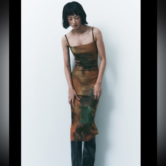 PRINTED KNIT DRESS - Picture 10 of 16